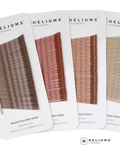 Heliums Bobby Pins - Light Brown - 2 Inch Wavy Hair Pins, Color Matched for Light Brown and Dark Blonde Hair, 48 Count thumbnail 8