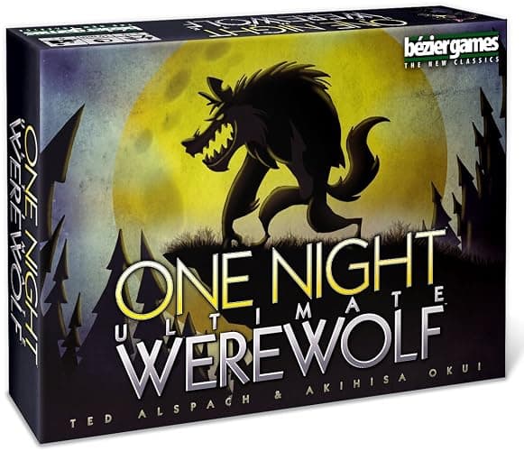 Bezier Games One Night Ultimate Werewolf Board Game, Black (BEZONUW) - Image 1