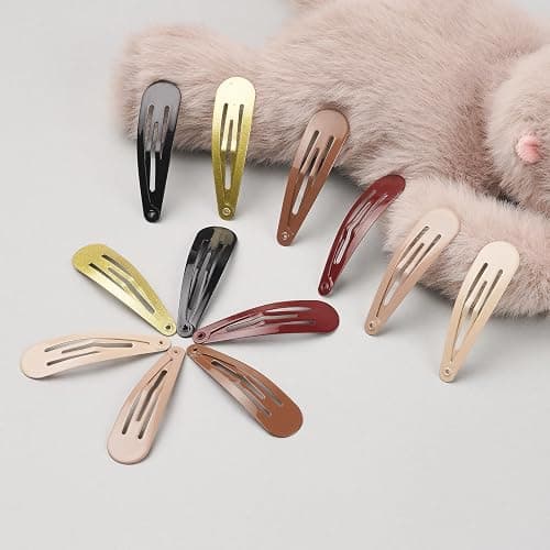 120 Pack 6 Color Snap Hair Clips | Non-Slip Snap Clips for Women & Girls | Durable Hairpins for Thick Hair, Updos, Braids & Buns | Secure Hold, Snag-Free Design thumbnail 6