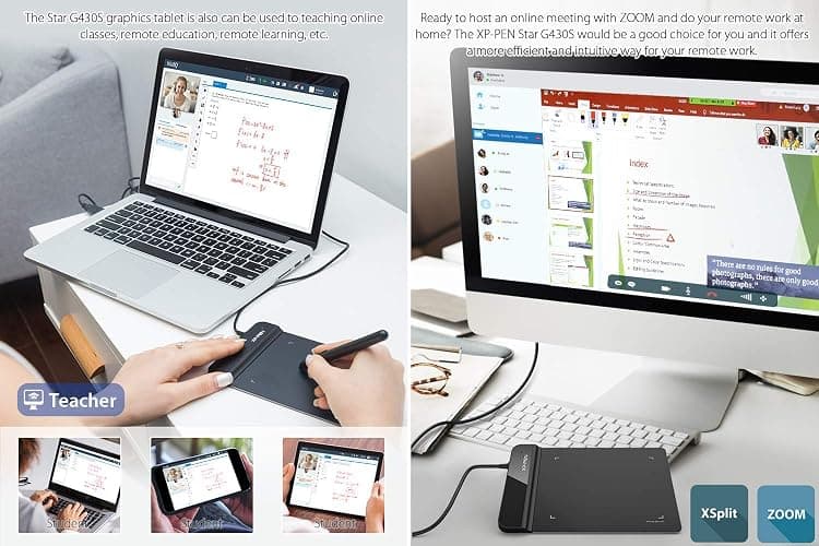 Drawing Tablet XPPen G430S OSU, Graphic Drawing Tablet with 8192 Levels Pressure Battery-Free Stylus, 4 x 3 inch Ultrathin, for OSU Game, Online Teaching Compatible with Window/Mac Black thumbnail 7
