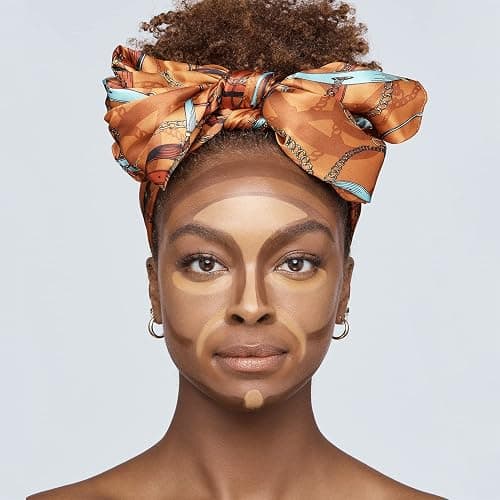 Ruby Kisses Flawless Finish with 3D Contour Cream Makeup Palette – Lightweight, Multi-Palette, Contouring Foundation, Creamy, Sculpt &Highlighting, Define Cheekbones (Dark Medium) thumbnail 4