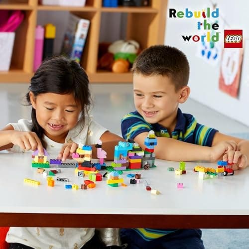 LEGO Classic Creative Suitcase 10713 - Includes Sorting Storage Organizer Case with Fun Colorful Building Bricks, Preschool Learning Toy for Kids, Boys and Girls Ages 4 Years Old and Up thumbnail 2
