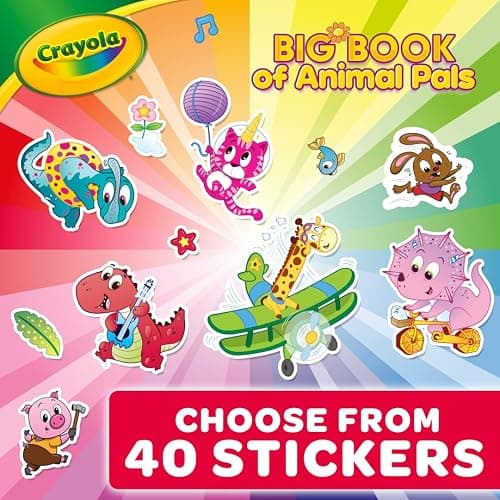 Crayola Coloring Book, Big Book of Animal Pals, 288 Coloring Pages, Gift for Kids, Age 3, 4, 5, 6 thumbnail 5