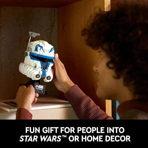 LEGO Star Wars Captain Rex Helmet Building Set, The Clone Wars Collectible Model for Adults, Star Wars Memorabilia, 75349 thumbnail 6