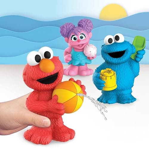 Sesame Street Floating Fun Friends 3-Piece Set Water Squirters Bath and Pool Toys, Kids Toys for Ages 2 Up by Just Play thumbnail 2