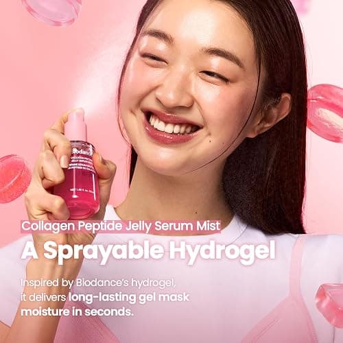 BIODANCE Collagen Peptides Jelly Serum Mist, Hydrating Face Mist, Plumping, Anti-Aging Face Spray, Sprayable Hydrogel, Travel Essentials & Self Care Gifts for Women, Korean Skin Care | 1.69 fl.oz thumbnail 3