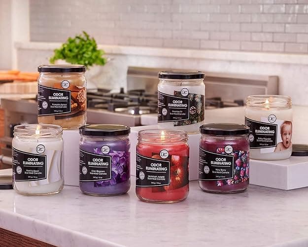 Vanilla Bean Odor Eliminating Highly Fragranced Candle - Eliminates 95% of Pet, Smoke, Food, and Other Smells Quickly - Up to 80 Hour Burn time - 12 Ounce Premium Soy Blend thumbnail 6