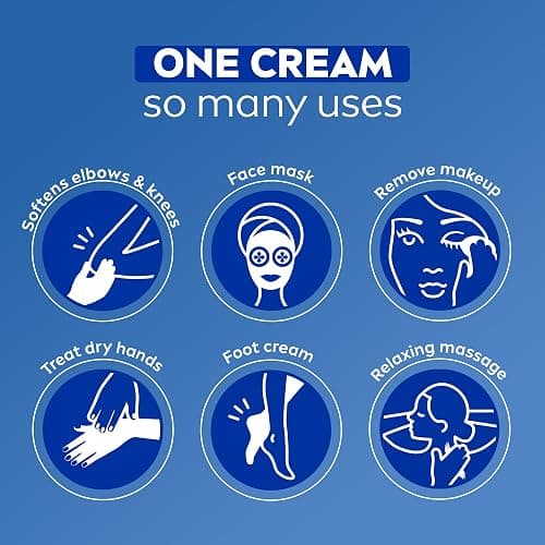 NIVEA Creme Face, Hand and Body Moisturizer Cream, Rich Body Cream for Dry Skin with Provitamin B5, Fast-Absorbing and Non-Comedogenic, For Daily Use on All Skin Types, 16 Oz Jar thumbnail 8