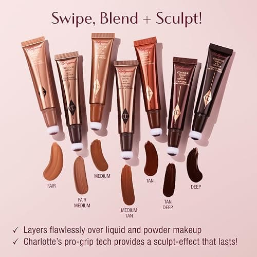 Charlotte Tilbury Hollywood Liquid Contour Wand - Easy-to-Use Contour Stick & Liquid Bronzer for Sculpting & Shaping - Leaves a Natural-Looking Sculpted Finish thumbnail 10