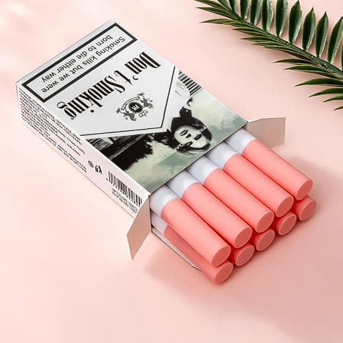 ROTORS 10 Colors Matte Lipstick Cigarettes Set,Red Matte Lipstick Lip Tint Stain Set,Waterproof Long Lasting Lipsticks 24 hours,Gifts for Girl Women Birthday Party(D-10pc) thumbnail 5