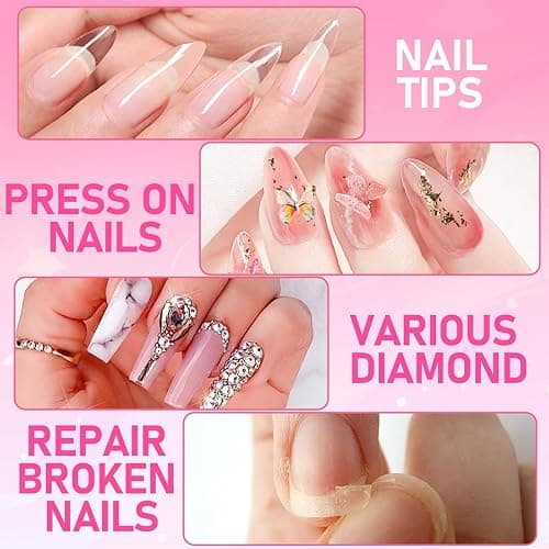 MEKK Nail Glue,Super Strong Nail Glue for Press Ons,Acrylic Nails,Nail Tips | 2g X 12Pcs,4 Weeks Long-Lasting,3-5s Quick Air Dry,Safe Formula,Professional Nail Glue for Home DIY & Salon Use,Nail Supplies thumbnail 7