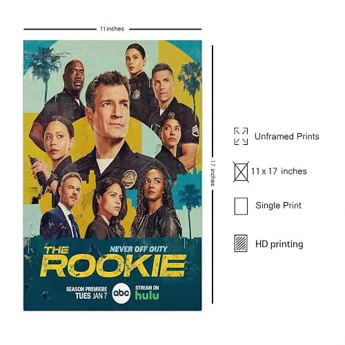 Jefuzh The Rookie TV Series Poster #1 - Matte Poster Frameless Gift 11 x 17 inch(28cm x 43cm),Noframe thumbnail 2