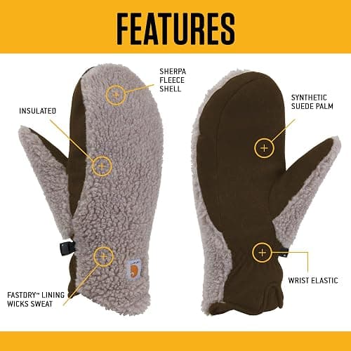 Carhartt womens Sherpa MittenCold Weather Gloves thumbnail 4