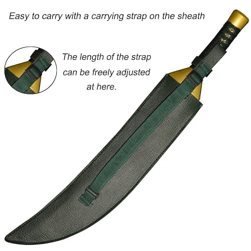 Meliodas Broken Cosplay Sword of Anime Seven Deadly Sins Stainless Steel Blade for Cosplay and Display Green Sword All Made of Metal thumbnail 5
