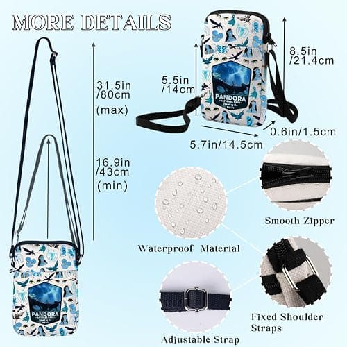 BWWKTOP Jake Sully Crossbody Bag Dr. Grace Fans Gift National Park Home Of The Navi Shoulder Bag Neytiri & Eytukan Merch thumbnail 4
