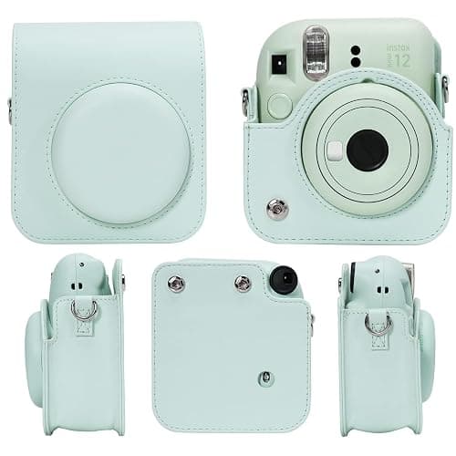 Mini 12 Instant Camera Starter Kit For Fuji Instax Mini 12 Mint Green Includes Mini Instant Film 20 Photos, Matching Colour PU Leather Case for Instax Mini 12 Green & 64 Pocket Mini Photo Book Album thumbnail 2
