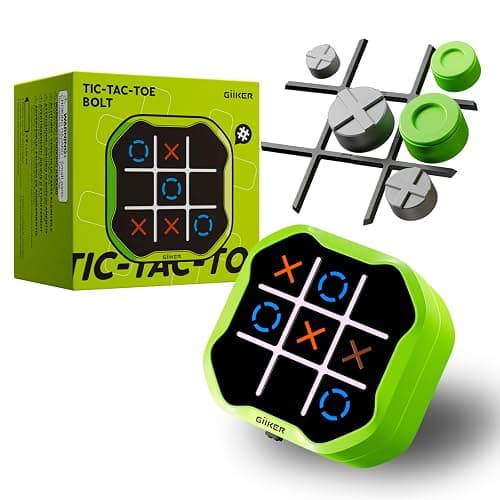 GiiKER Tic Tac Toe Bolt Game, Original 3-in-1 Handheld Puzzle Game, Portable Travel Games for Car Ride, Toys Gift Idea for Kids and Adults, Birthday Gifts for Boys Girls - Image 1