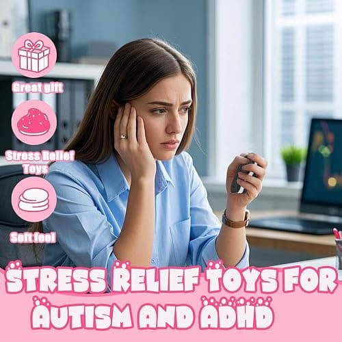Handmade Silicone Stress Relief Squishy Toy,2025 New Stress Relief Toy,Ultra Soft Decompression Venting Toy,Anxiety and Relaxation Perfect Desk Accessory (4 PCS) - 4 Pcs thumbnail 2