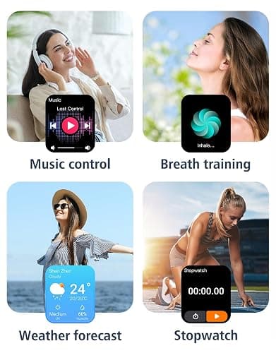 GRV Smart Watch Answer Dial Call,Fitness Watch with Heart Rate Monitor,Step Counter,Sleep Tracker,Sports Fitness Tracker Watch Pedometer Call SMS Notification Smart Watches for Women Men thumbnail 7