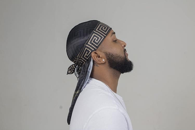 4PCS Silky Durags for Men 360 Waves, Designer Do Rag, 1 Wave Cap thumbnail 3