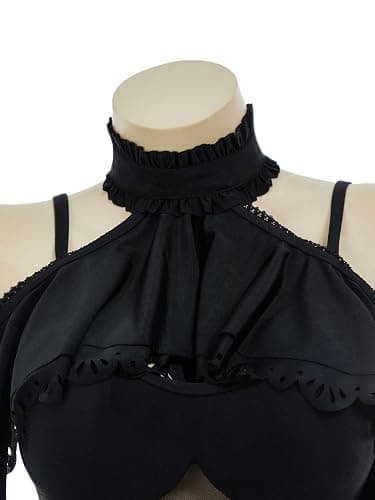 MEOWCOS Goth Swimsuit Star Vintage Victorian Bathing Suit Dark Style Retro Gothic Swimsuit thumbnail 4