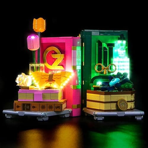 LocoLee Light kit Compatible with Lego 75691 Wicked Glinda & Elphaba Bookends - No Model Only Light, LED Lighting Accessories Compatible with Lego Wicked Set 75691 thumbnail 8