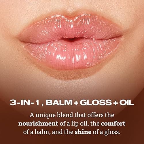 Sacheu Lip Elixir Nourishing and Hydrating Lipgloss — Moisturizing Plumping Lip Gloss Enriched with Collagen, Non-Sticky Lip Color Smooth High-Shine Finish, Vegan & Cruelty-Free, Clear & Sheer Pink thumbnail 3