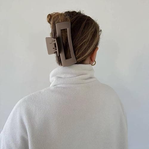 Bmobuo 5 Inch Extra Large Claw Clips for Strong Hold - XL Jumbo Matte Hair Clips 4PCS Oversized Giant Clips for Long Curly Hair for Women thumbnail 2