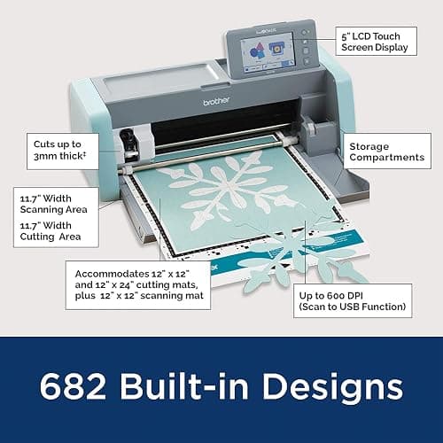 Brother DIY Cutting Machine SDX125e, ScanNCut + Mats + Blades thumbnail 10