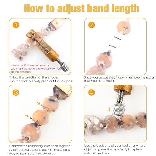 Abanen 20mm Resin Heart-Shaped Watch Band for Garmin Vivoactive 6/5 / Venu 2 Plus/Venu Sq, lightweight Adjustable Wrist Strap with Foldover Clasp for Forerunner 570 42mm thumbnail 8