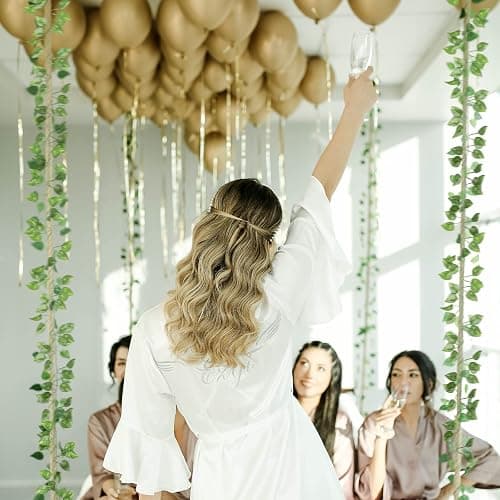 Tbestmax 473 Feet 72 Pack Artificial Ivy Leaf Plants, Green Vine Leaves, Greenery Hanging Garland, Fake Foliage Flowers for Home Kitchen Garden Office Wedding Wall Decor thumbnail 6