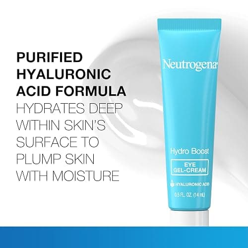 Neutrogena Hydro Boost Under Eye Cream, with Purified Hyaluronic Acid, Keeps Under Eye Area Looking Smooth & Hydrated, Fragrance Free and Non-Comedogenic, 0.5 oz thumbnail 3