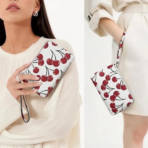 CATSEA Small Wristlet Purse Wristlet Wallet For Women Trendy Pu Leather Clutch Designer Evening Purse thumbnail 2