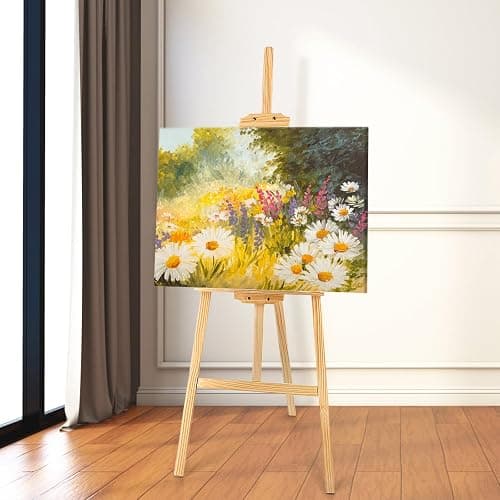 Stuelloaf Adjustable Wooden Painting Easel, Art Easel Stand Hold up to 43'', Painting Canvas for Wedding Sign and Poster, Drawing for Adults, Begginners and Students thumbnail 2