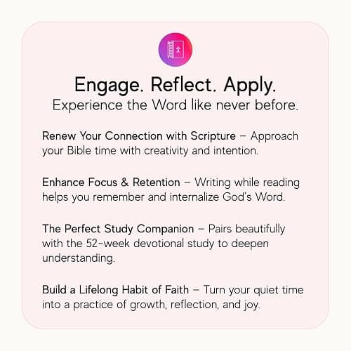 Official Spiral Bible® The Bible in a Year | 52 Week Guided Bible Study & Daily Reading Plan | Spiritual Companion & Journal for Adults & Teens | 8.5" x 11" Notebook thumbnail 8