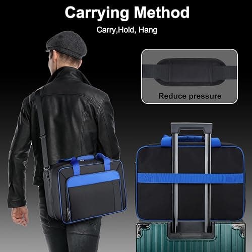 GDNasist Carrying Case for PS5, Travel Thickened Protective Bag Compatible with Playstation 5 Console, Headset, PS5 Controller, Game Discs, and Gaming Accessories thumbnail 7