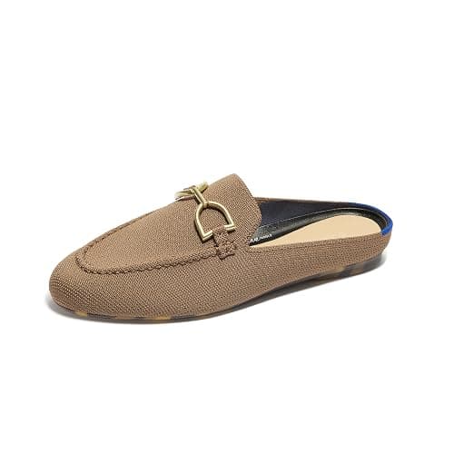 Rothy's The Double Bit Loafer Mule Women's Slip-On Shoes, Rounded-Toe Flats, Machine Washable - Image 1