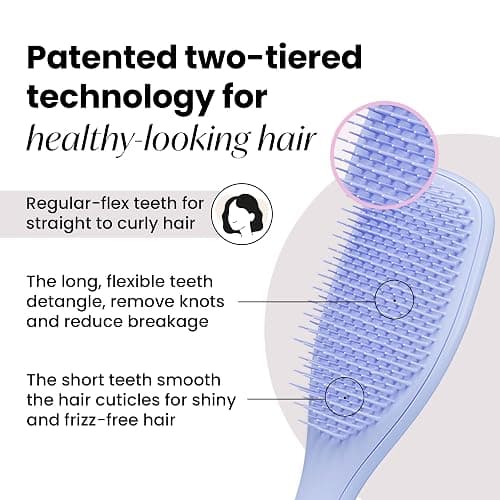 Tangle Teezer Ultimate Detangler Brush for Wet & Dry Hair, Eliminates Knots & Reduces Breakage for All Hair Types, Sweet Lavender thumbnail 2