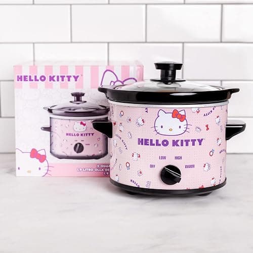 Uncanny Brands Hello Kitty 2qt Slow Cooker - Cook With Your Favorite Sanrio Characters thumbnail 2