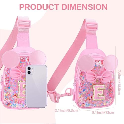 Initial Sling Bag for Girls - 2-7 Year Old Girl Birthday Gifts, Clear Letter Small Crossbody Bag Purses Toddler Kid Gifts Stuff Pink Z thumbnail 7