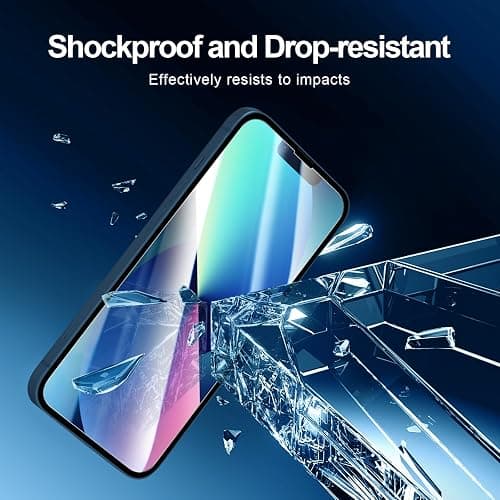 NEW'C 3 Pack Designed for iPhone 14,iPhone 13,iPhone 13 Pro Screen Protector (6.1 inches),Tempered Glass with easy installation tool included,Case Friendly Ultra Resistant thumbnail 6