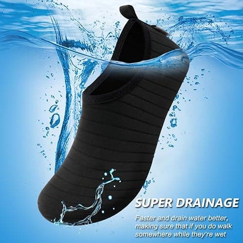 VIFUUR Water Sports Shoes Barefoot Quick-Dry Aqua Yoga Socks Slip-on for Men Women thumbnail 5