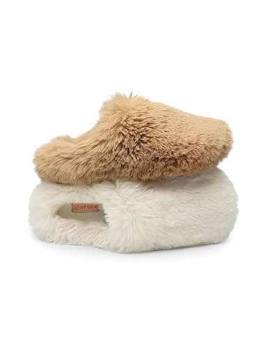 ORORO Unisex Fuzzy Slip-On Slippers, Plushy Warm House Shoes for Indoor Outdoor thumbnail 7