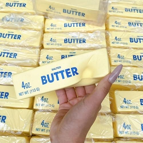 Butter Stick Squish Toys, 5 Pack Butter Squish Squeeze Strings Fidget Toys, Stress Relief Slow Rising Squeeze Toy, Fidget Toy for Teens Adults Gifts Yellow 5pcs thumbnail 5
