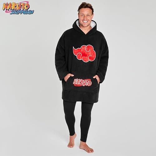 NARUTO Oversized Wearable Blanket Teens Men and Women Hoodie Blanket, Fleece Warm Housewear, Loungewear, Anime Gifts thumbnail 2