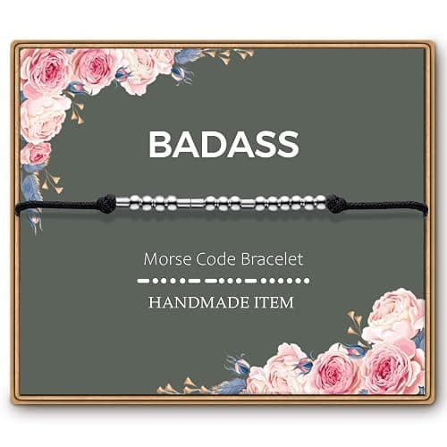ASELFAD Morse Code Bracelets for Women, Funny Birthday Gifts, Best Friend Friendship Gifts - Image 1