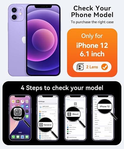 CANSHN Magnetic Compatible with iPhone 12 Case, Upgraded [Full Camera Protection] [Compatible with Magsafe] [Translucent Matte] Shockproof Protective Phone Case Cover 6.1 Inch - Hot Pink thumbnail 2