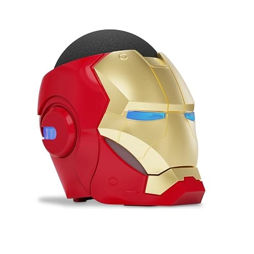 Echo Bundle: Echo Dot (5th Gen, 2022 release) | Charcoal and Limited Edition Marvel Iron Man Stand thumbnail 4