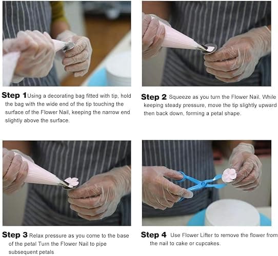 Cake Decorating Tips and Icing Piping Tips Coupler With 48pcs Piping Tips Instructions thumbnail 5