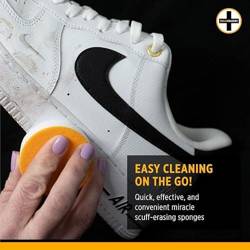 SneakERASERS Instant Sneaker Cleaner Sponge, Effective Shoe Cleaning for White Sneakers, Tennis Shoes - thumbnail 4